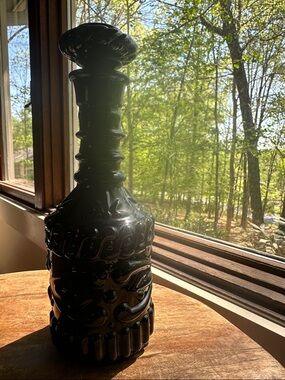 Black Decorative Jim Beam Glass Decanter Vase - Home Accents